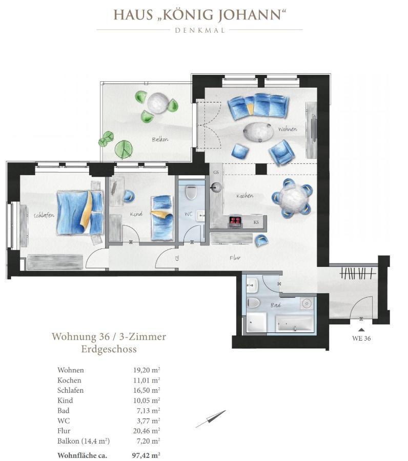 Apartment Oasis - Wohnen Im Koenigspark - Elbhang - Grosse Terrasse - Netflix - Tg